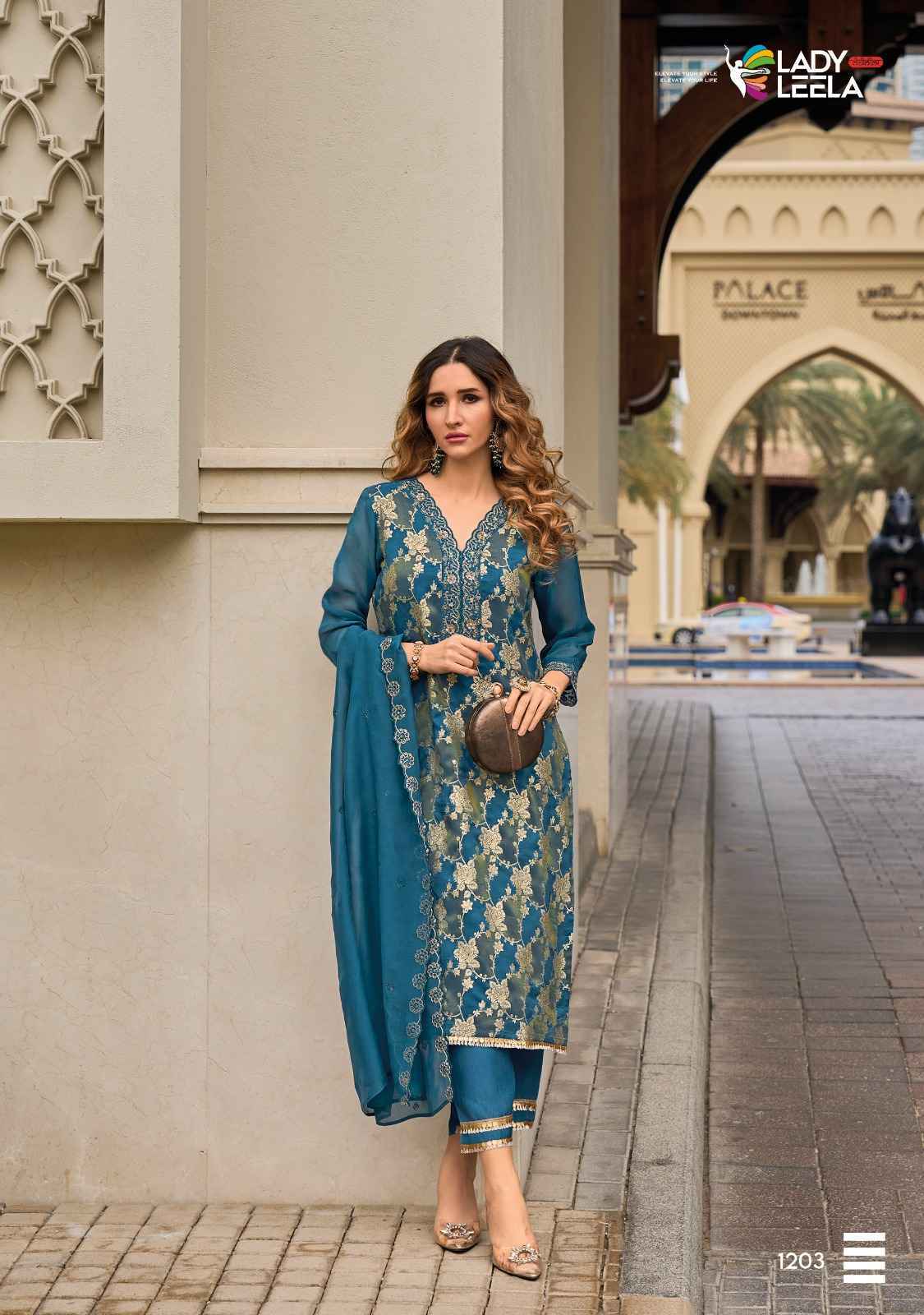 Lady Leela Shimmer Pure Viscose Readymade Suit 6 Pc Catalog