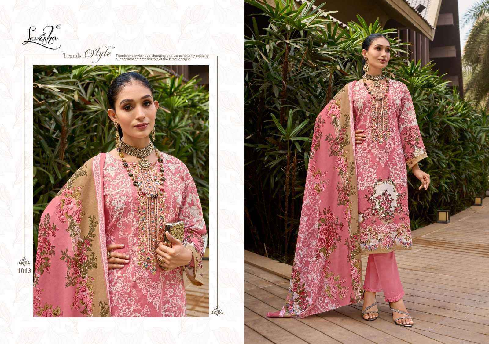 Levisha Naira Nx Cotton Dress Material 8 pcs Catalogue