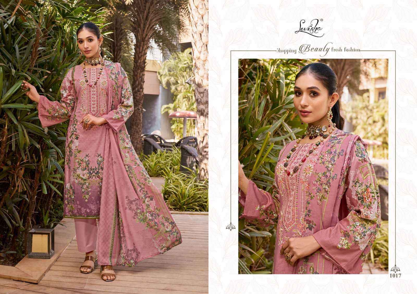 Levisha Naira Nx Cotton Dress Material 8 pcs Catalogue