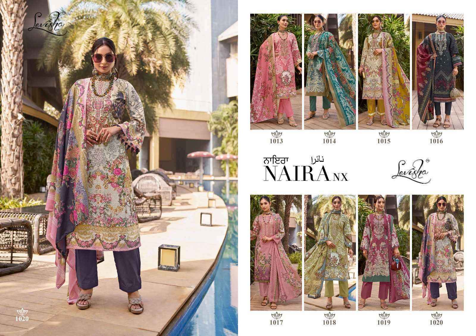 Levisha Naira Nx Cotton Dress Material 8 pcs Catalogue