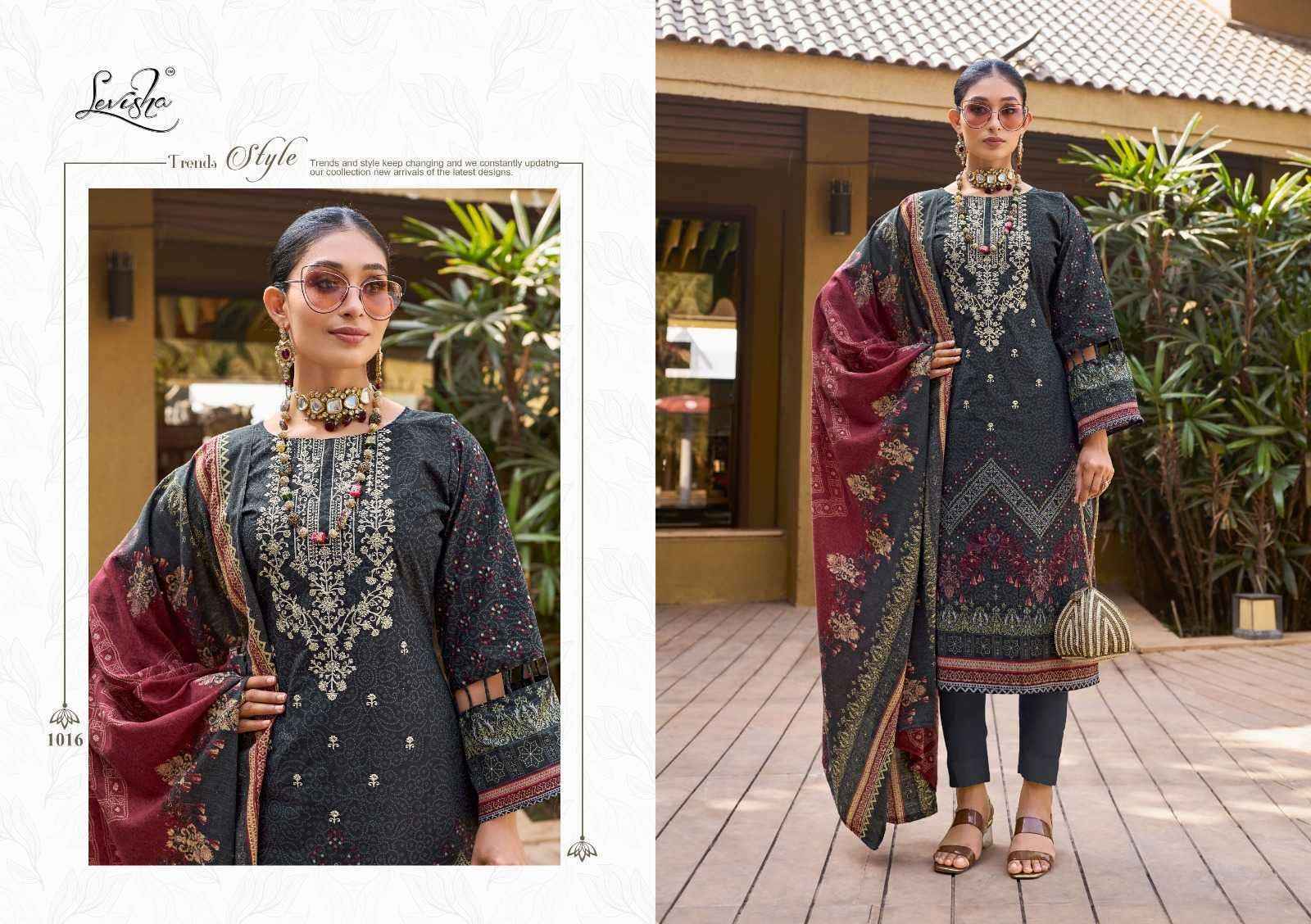 Levisha Naira Nx Cotton Dress Material 8 pcs Catalogue