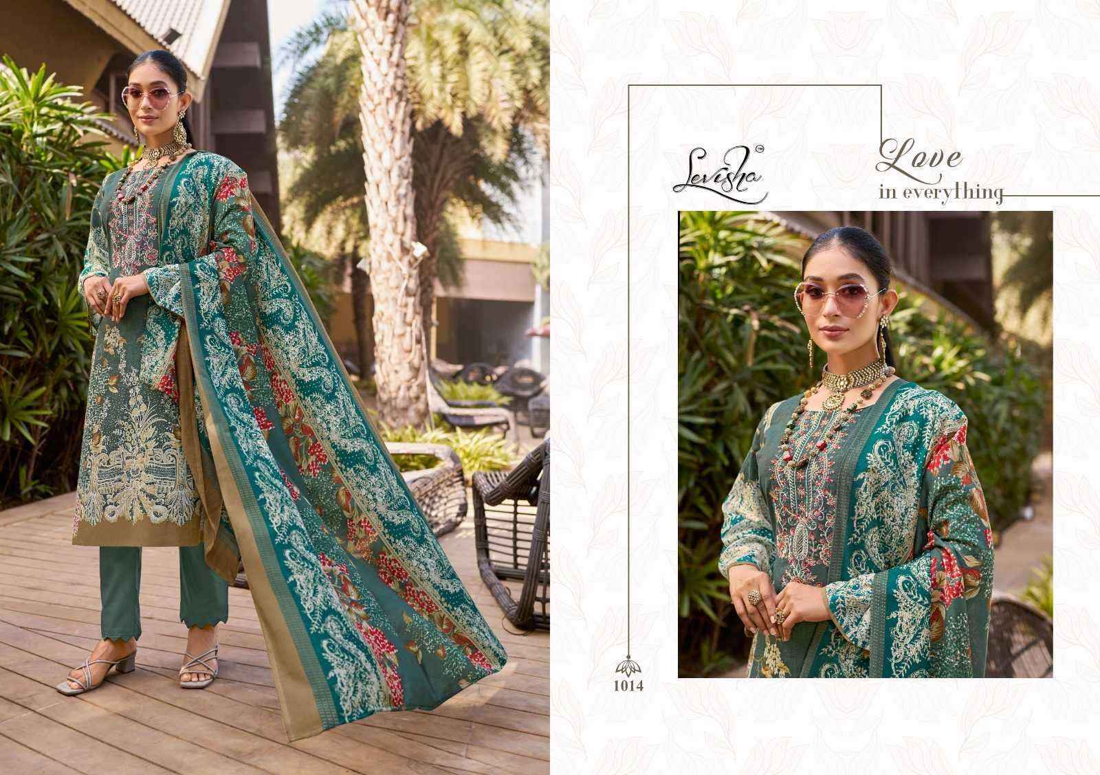 Levisha Naira Nx Cotton Dress Material 8 pcs Catalogue