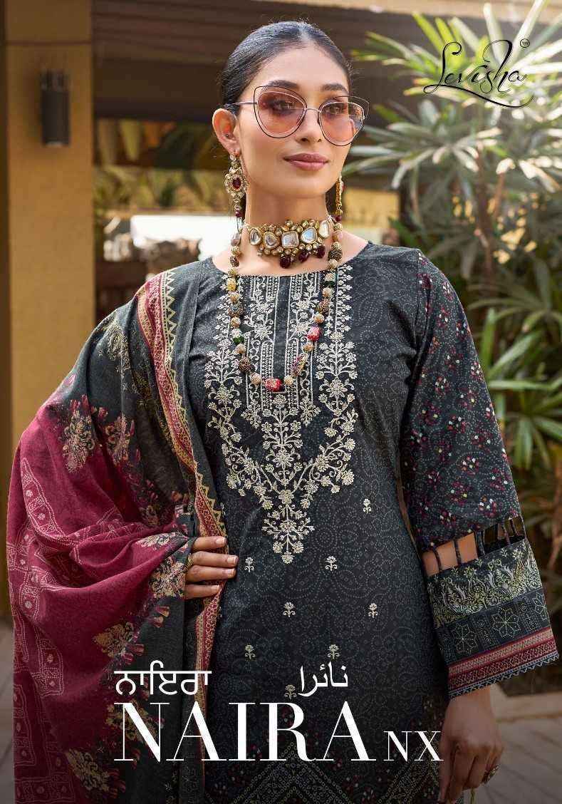 Levisha Naira Nx Cotton Dress Material 8 pcs Catalogue