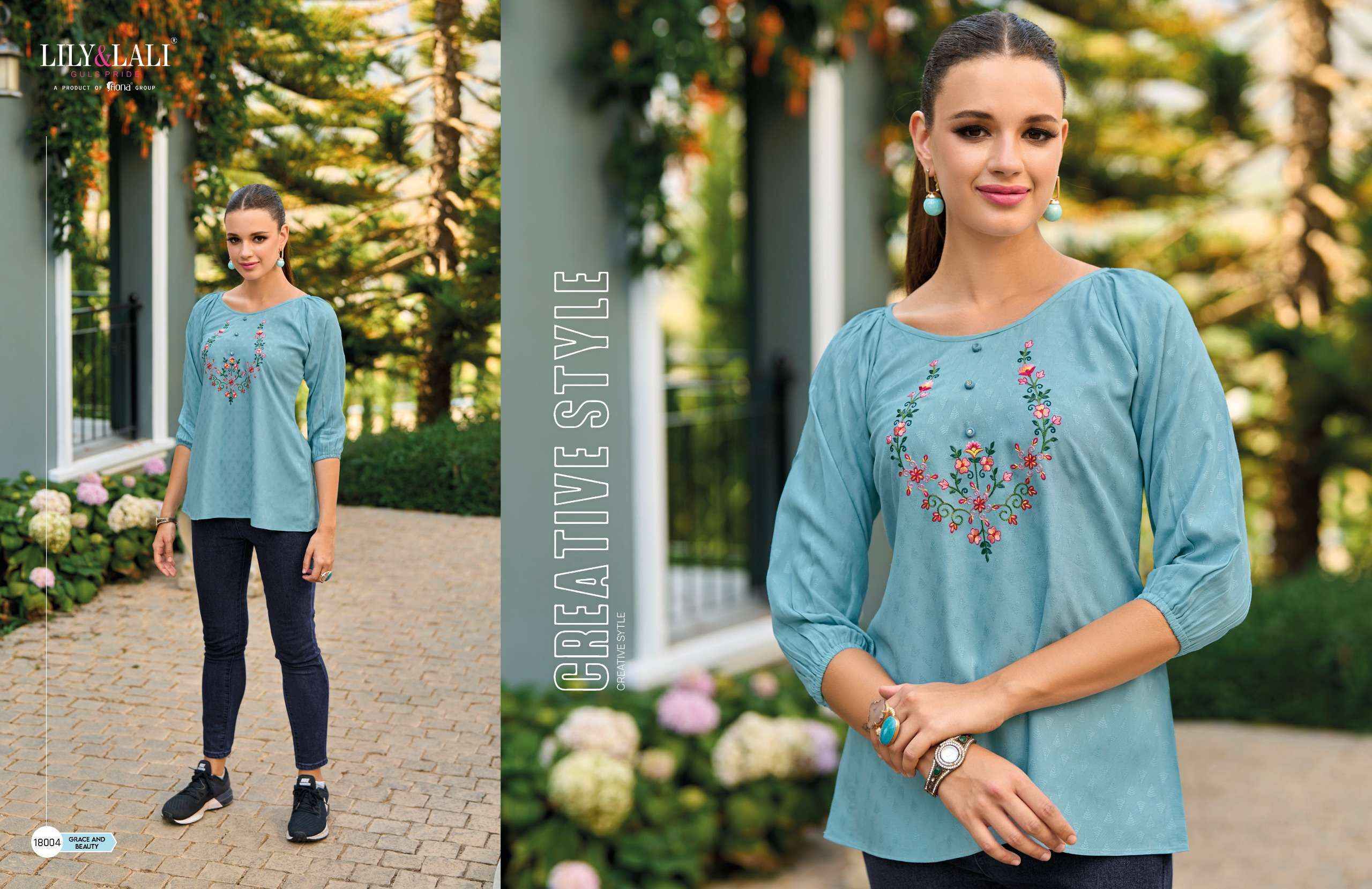 Lily & Lali Melody Vol 3 Short Rayon Kurti 8 pcs Catalogue