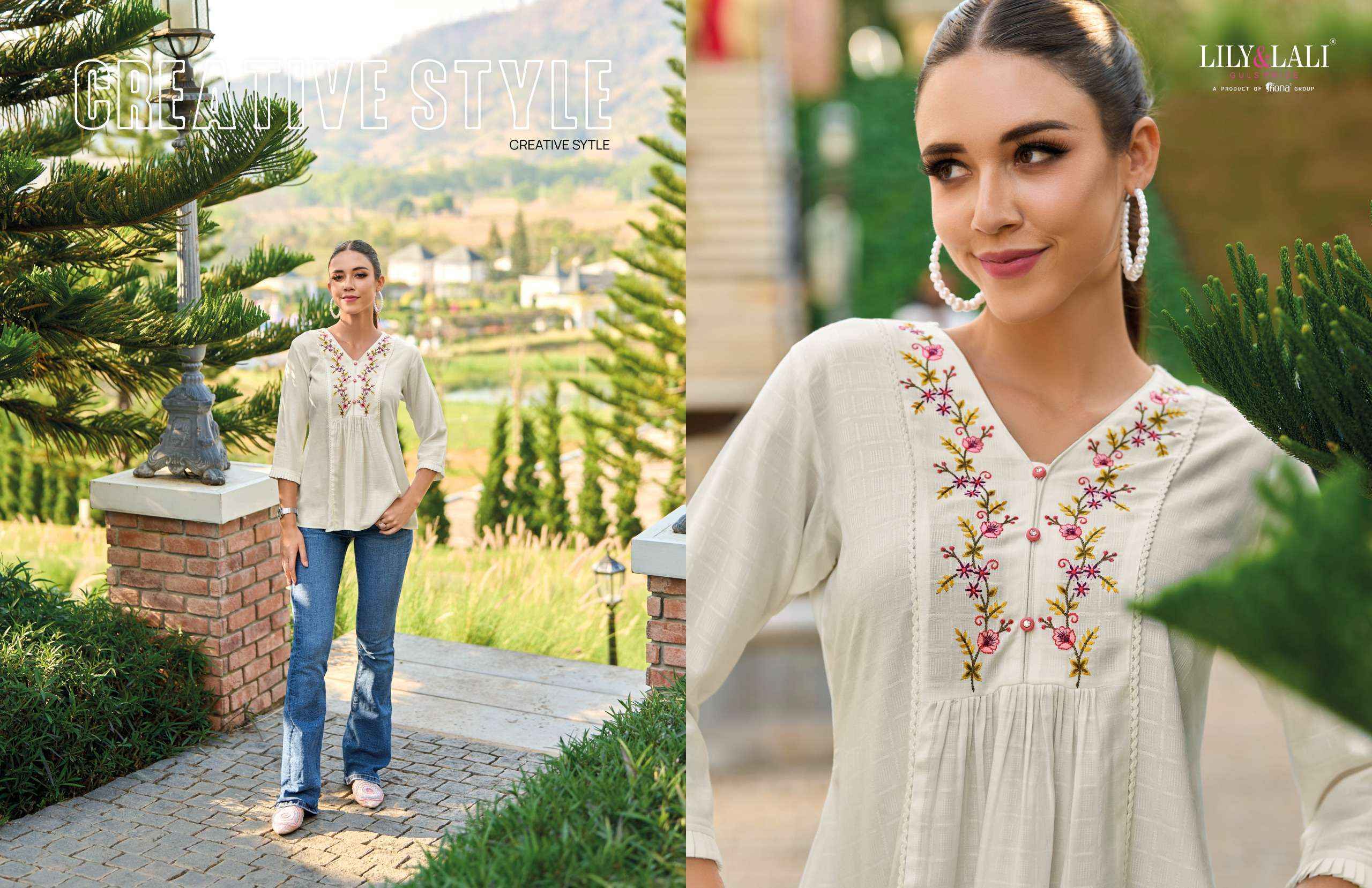 Lily & Lali Melody Vol 3 Short Rayon Kurti 8 pcs Catalogue