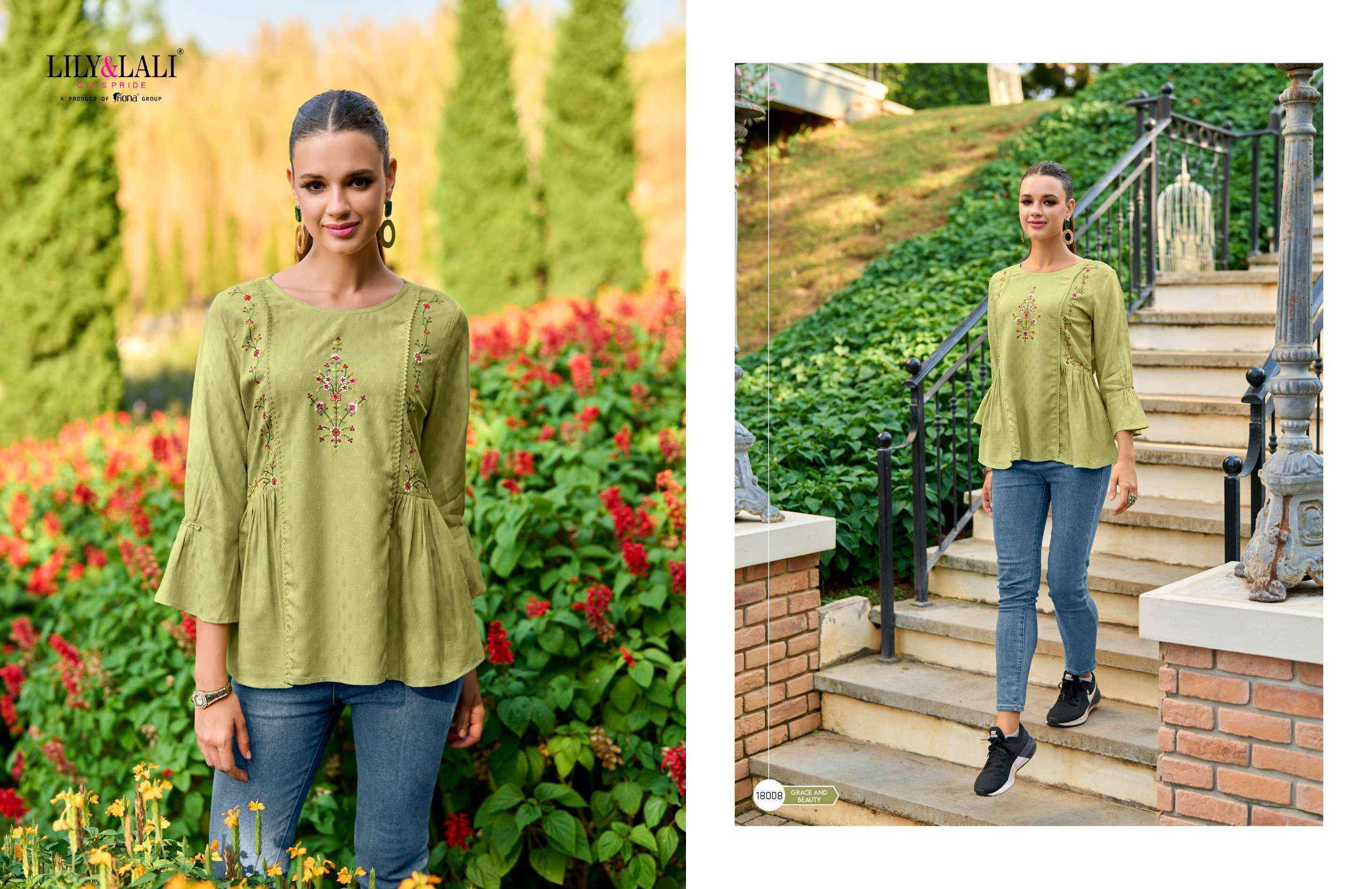 Lily & Lali Melody Vol 3 Short Rayon Kurti 8 pcs Catalogue