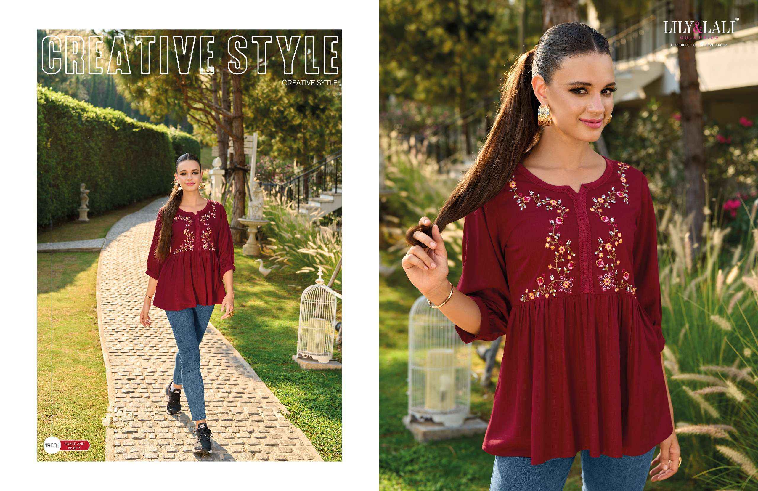 Lily & Lali Melody Vol 3 Short Rayon Kurti 8 pcs Catalogue