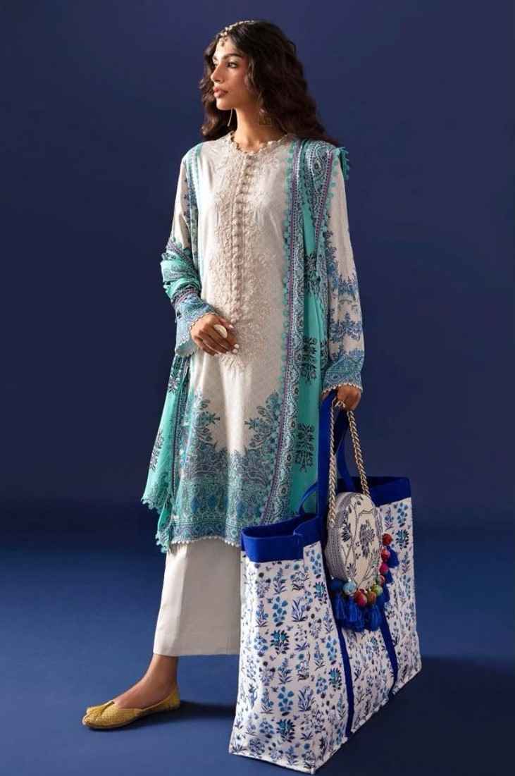 Mahgul Bin Saeed Vol-2 Lawn Cotton Dress Material 4 pcs Cataloge