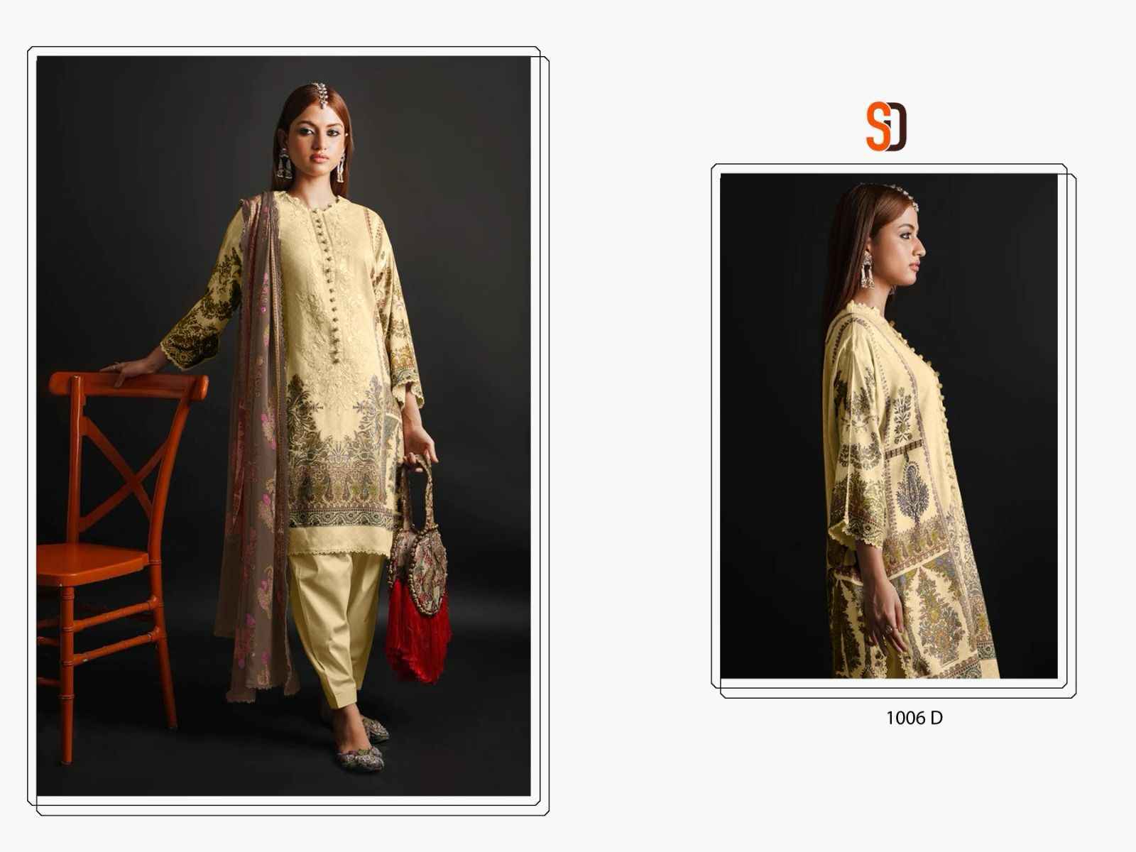 Mahgul Bin Saeed Vol-2 Lawn Cotton Dress Material 4 pcs Cataloge