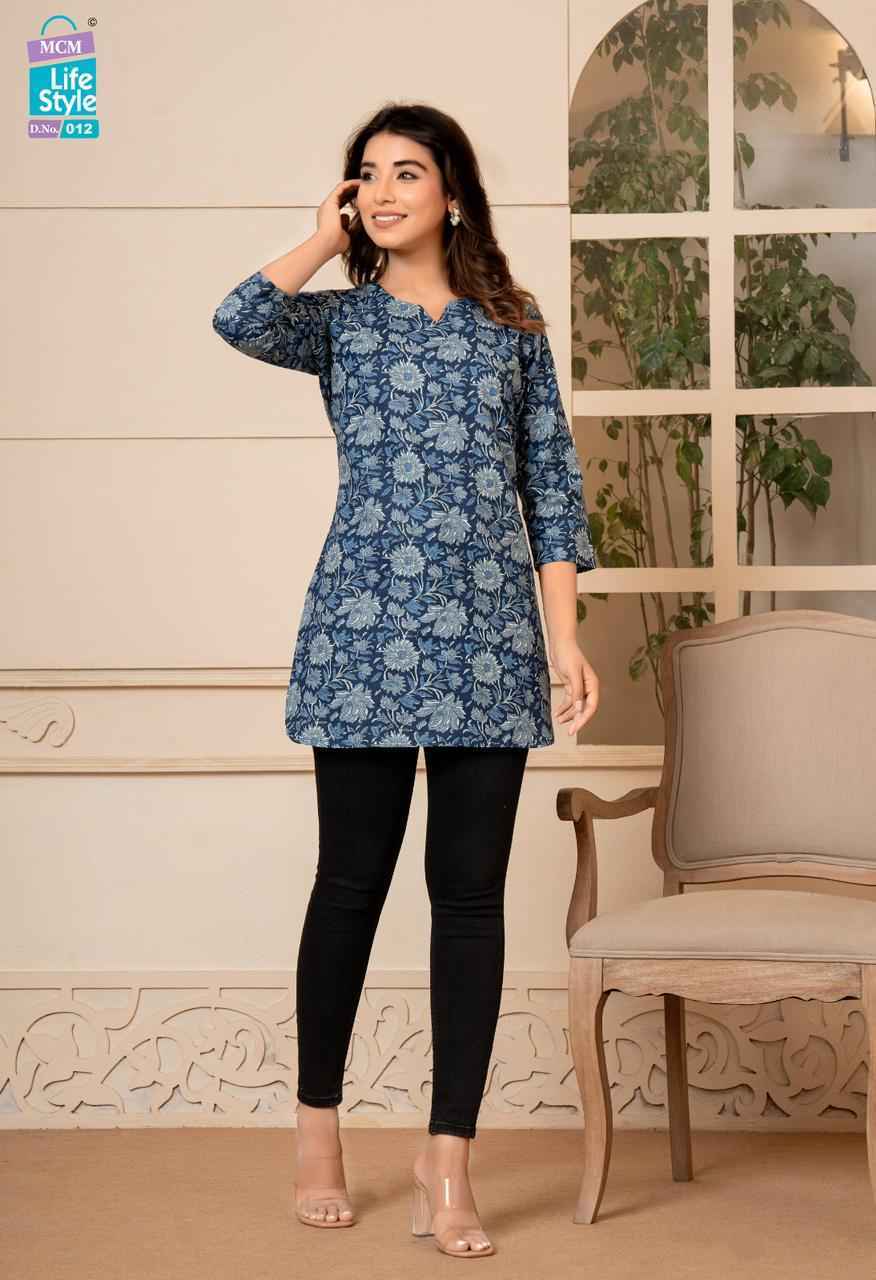 Mcm Lifestyle Kashvi Vol -2 Pure Soft Lawn Cotton Short Top 20 Pc Catalog