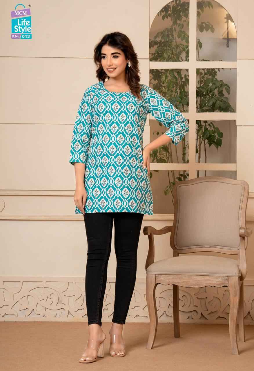 Mcm Lifestyle Kashvi Vol -2 Pure Soft Lawn Cotton Short Top 20 Pc Catalog