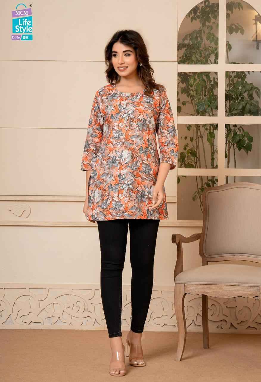 Mcm Lifestyle Kashvi Vol -2 Pure Soft Lawn Cotton Short Top 20 Pc Catalog