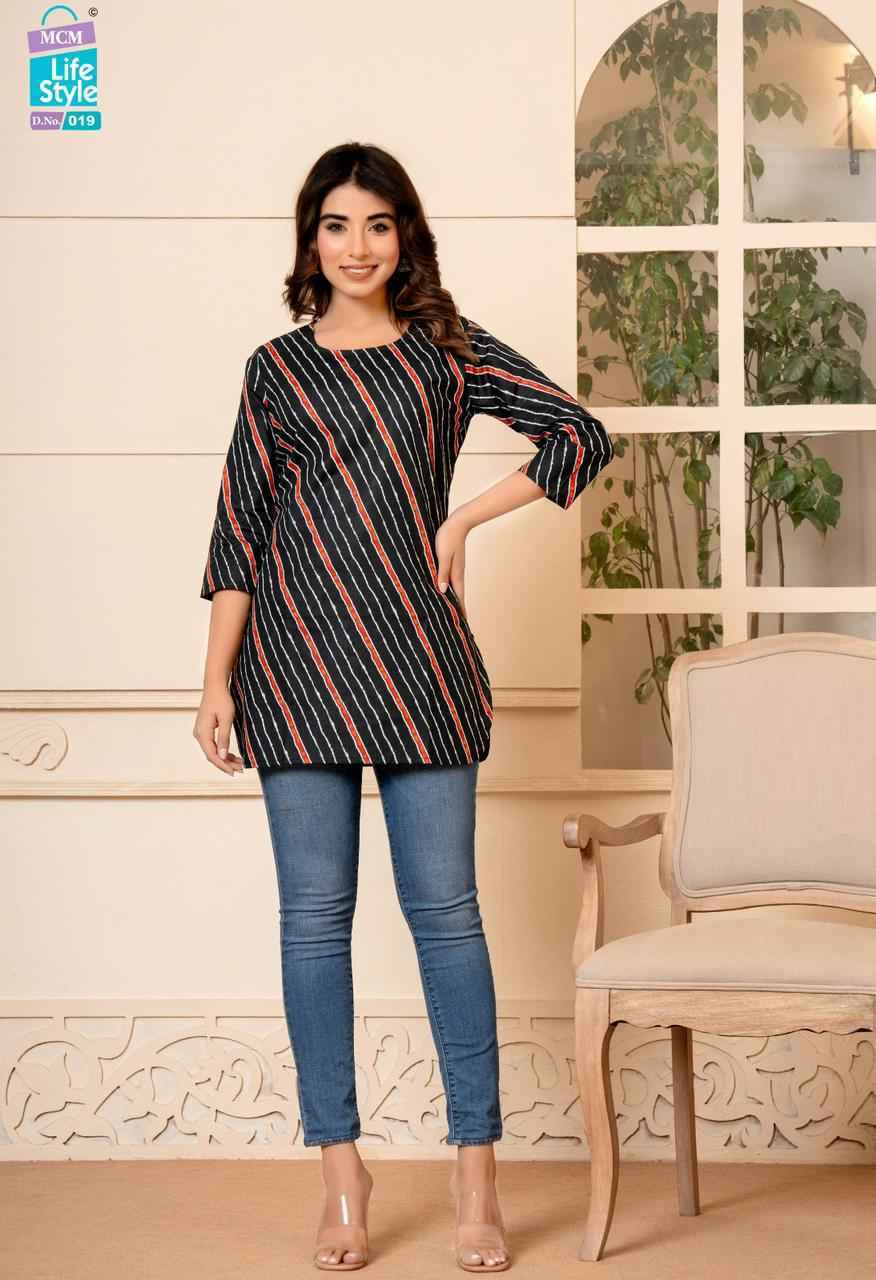 Mcm Lifestyle Kashvi Vol -2 Pure Soft Lawn Cotton Short Top 20 Pc Catalog
