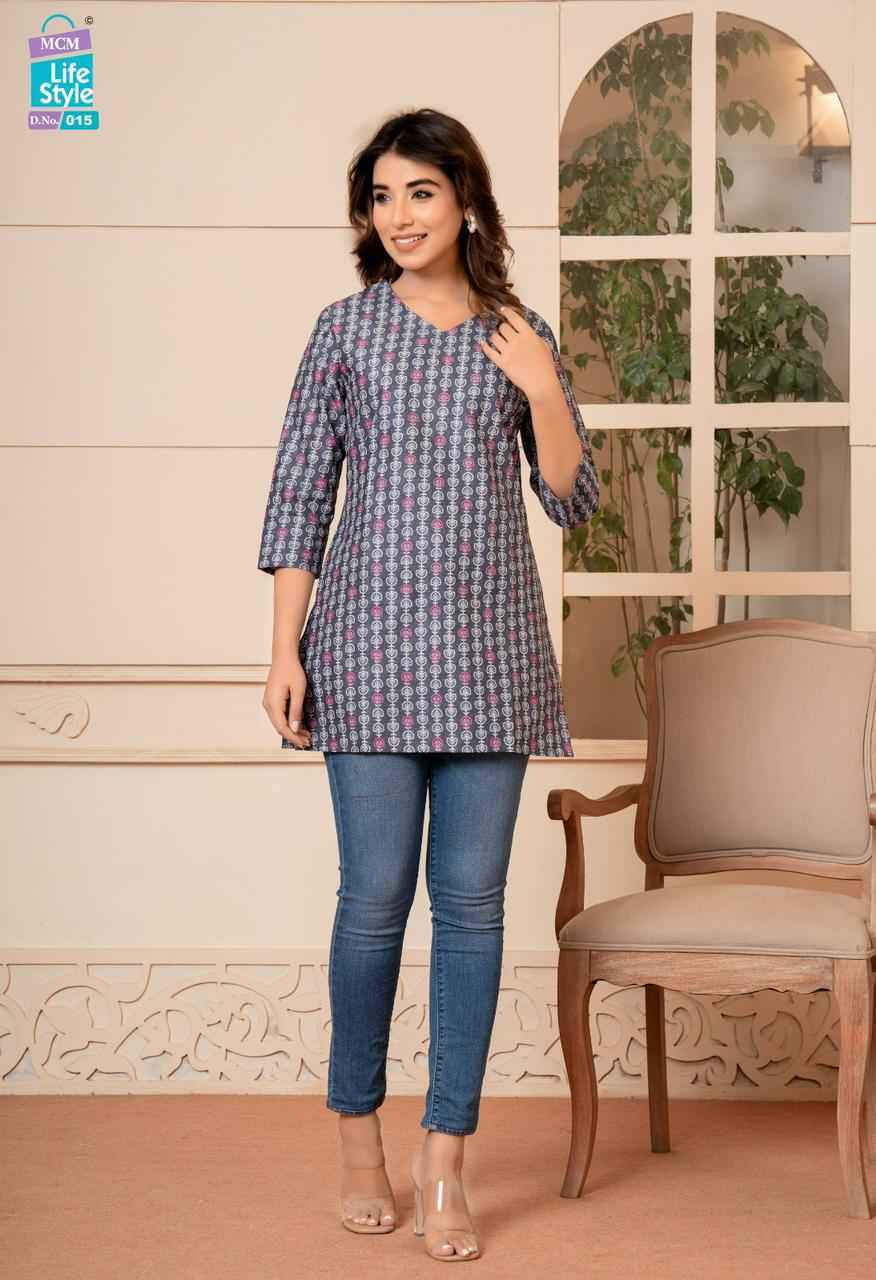 Mcm Lifestyle Kashvi Vol -2 Pure Soft Lawn Cotton Short Top 20 Pc Catalog