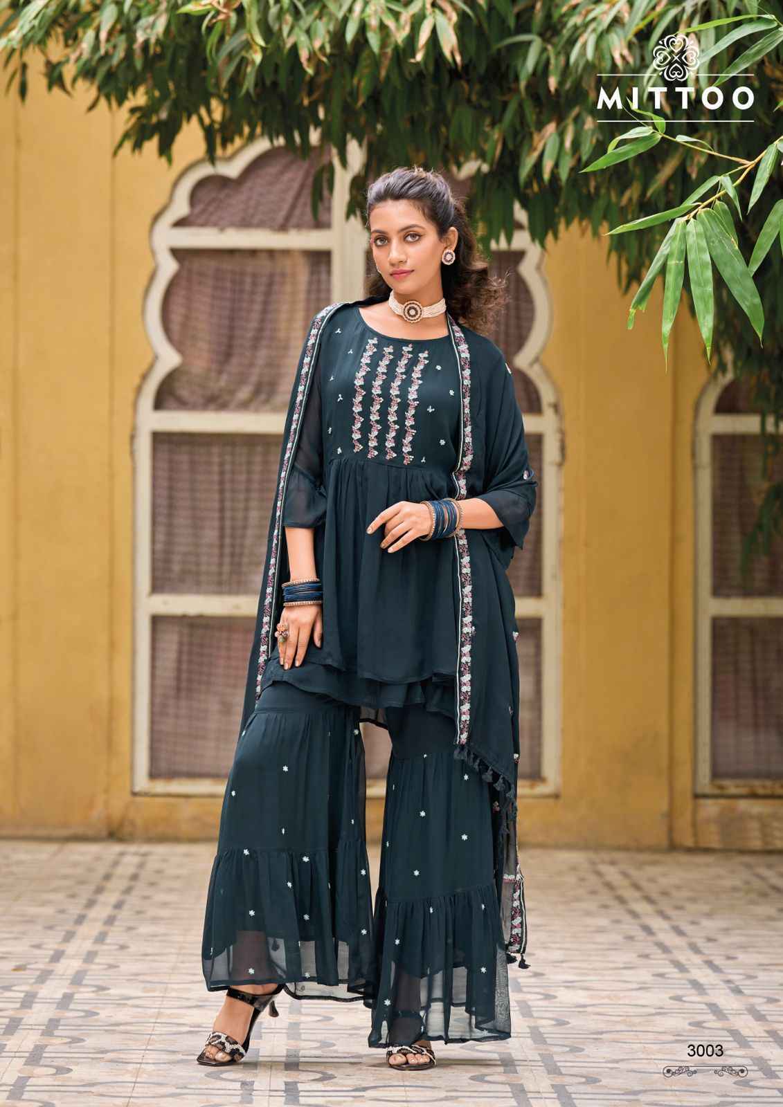 Mittoo Sajda Georgette Readymade Suit 4 Pc Catalog