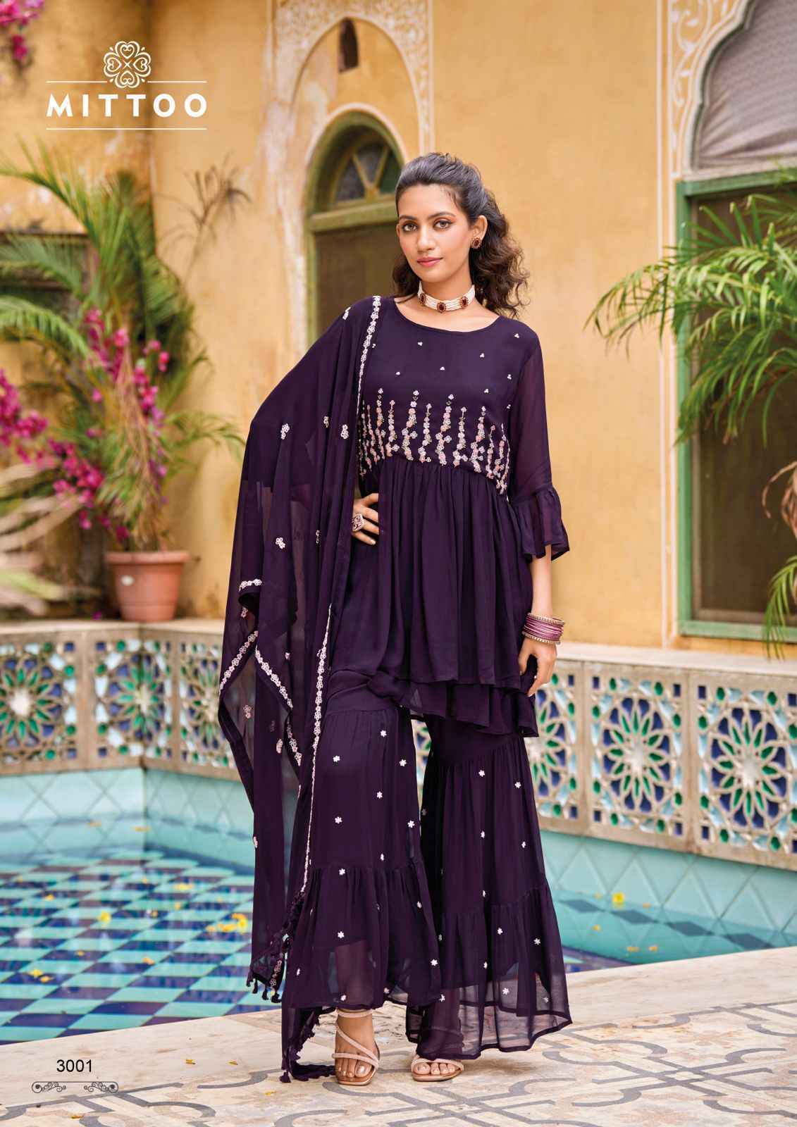 Mittoo Sajda Georgette Readymade Suit 4 Pc Catalog