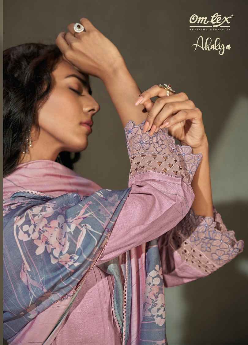 Omtex Ahalya Ruia Linen Digital Print Dress Material 4 Pc Catalog