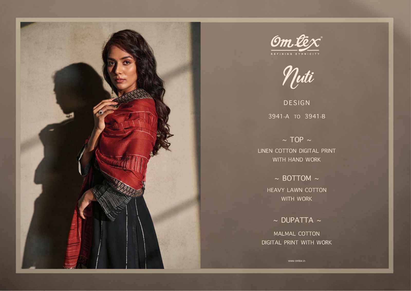 Omtex Nuti Linen Cotton Dress Material 2 Pc Catalog