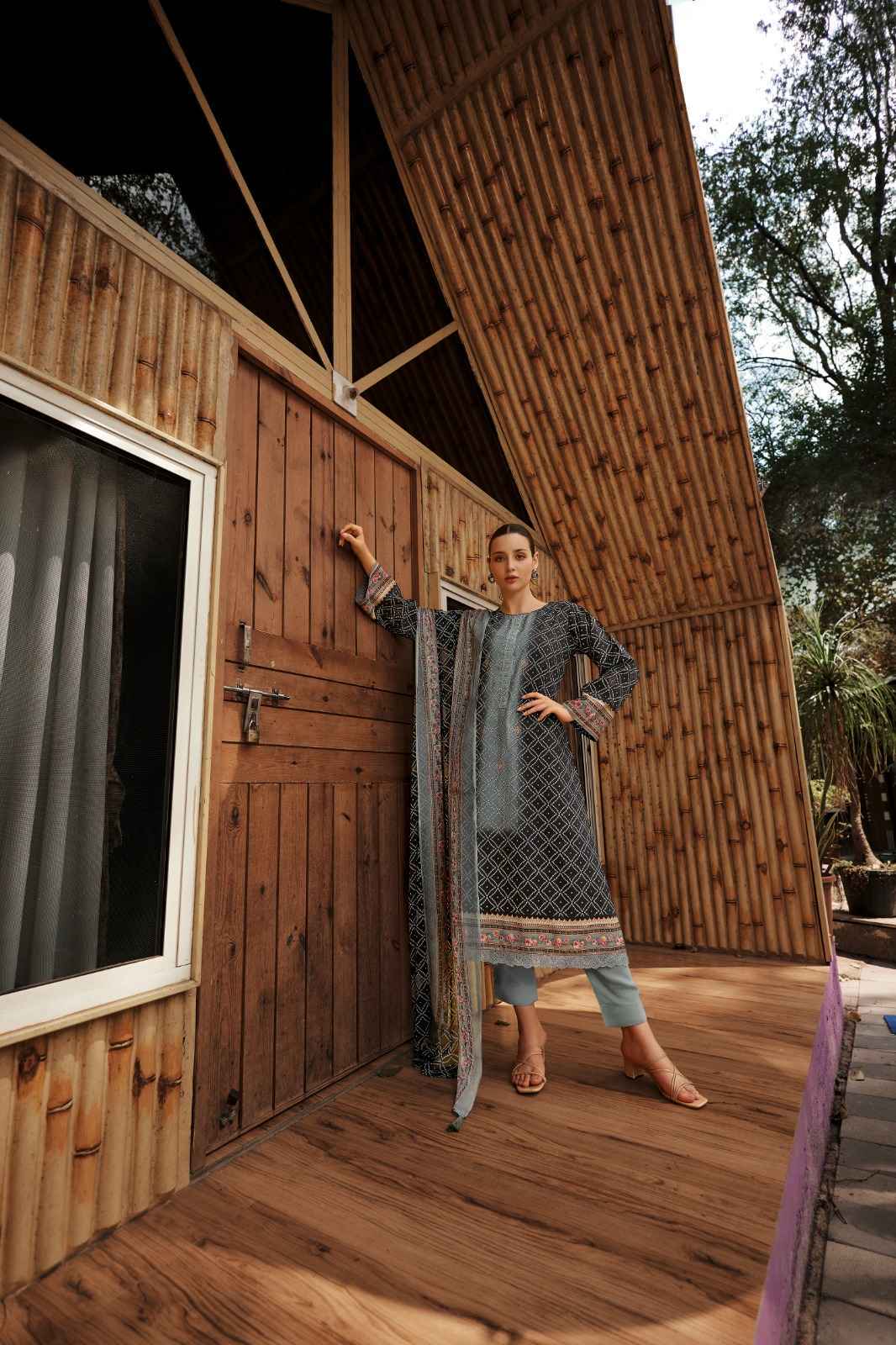 PRM Trendz Nafisha Pure Musline Silk Dress Material 8 pcs Catalogue