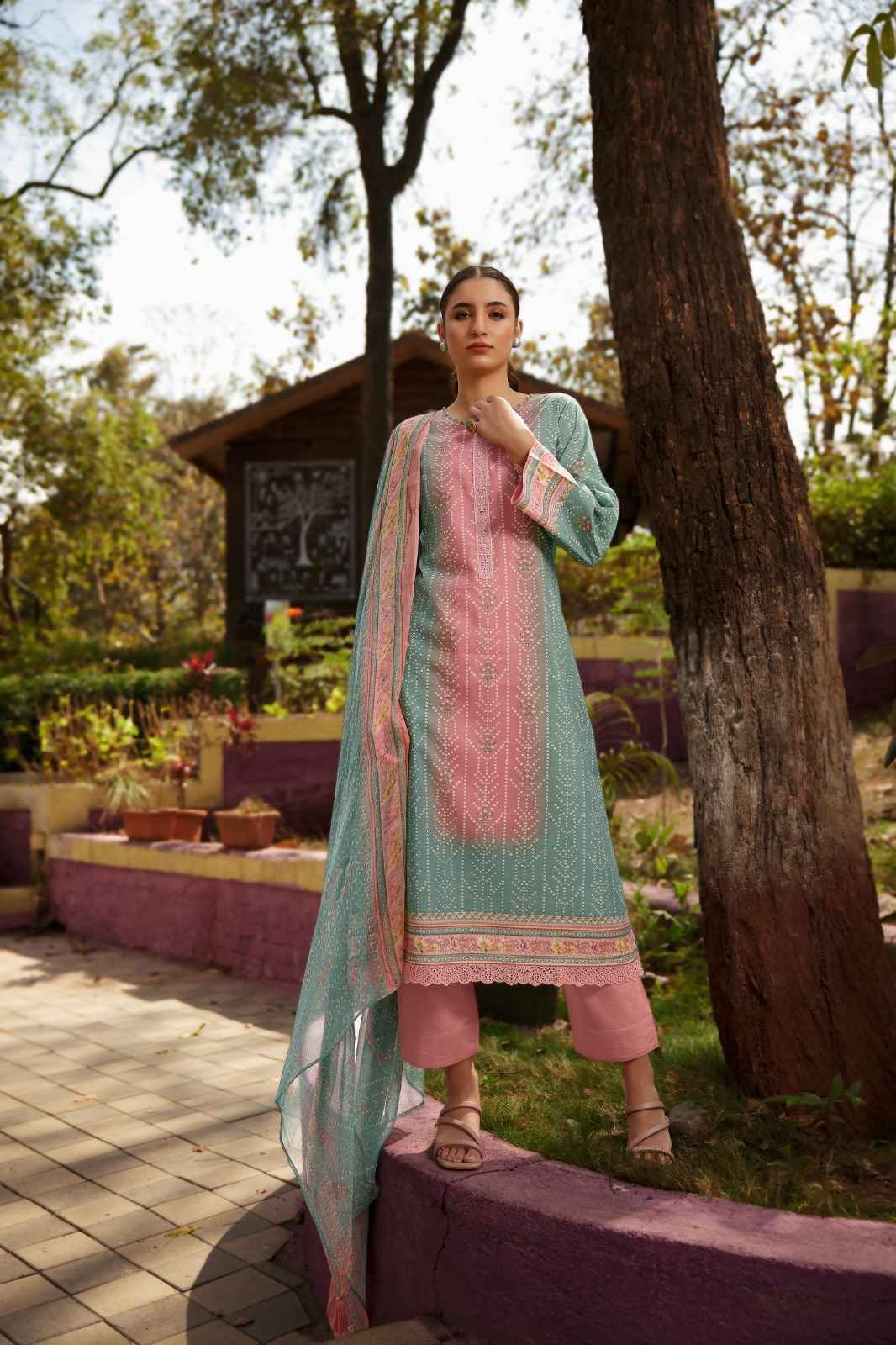 PRM Trendz Nafisha Pure Musline Silk Dress Material 8 pcs Catalogue