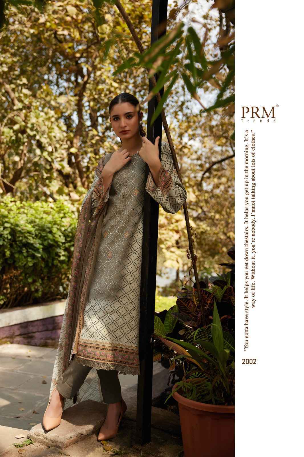 PRM Trendz Nafisha Pure Musline Silk Dress Material 8 pcs Catalogue