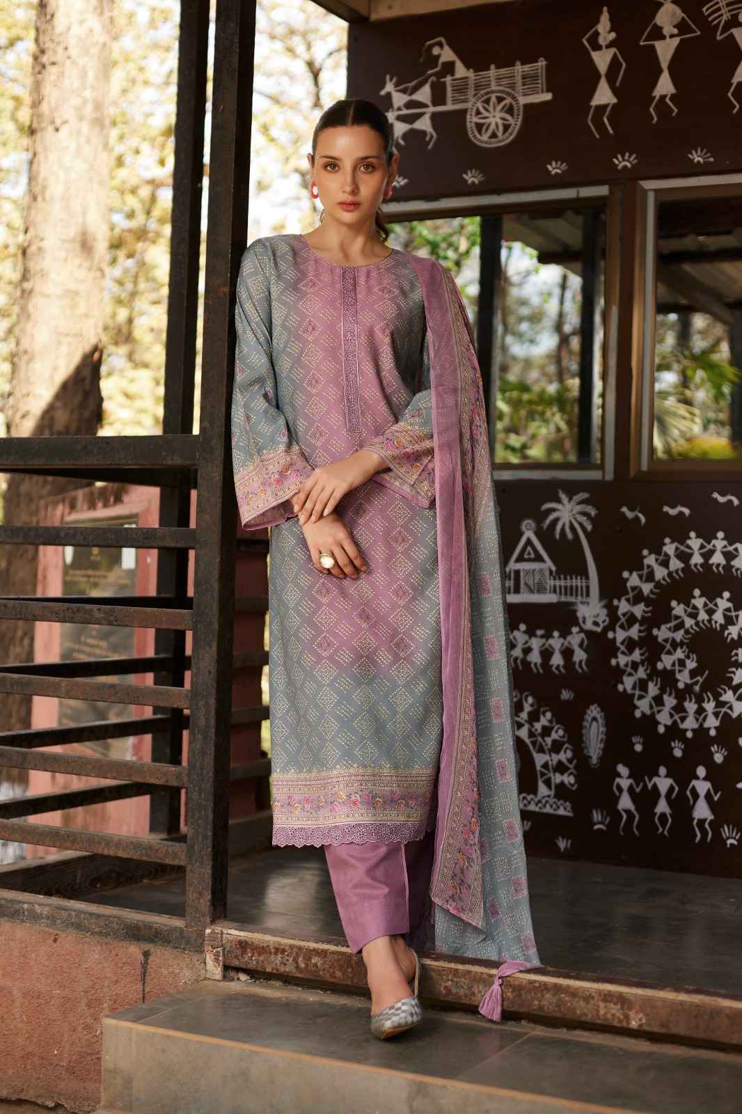 PRM Trendz Nafisha Pure Musline Silk Dress Material 8 pcs Catalogue