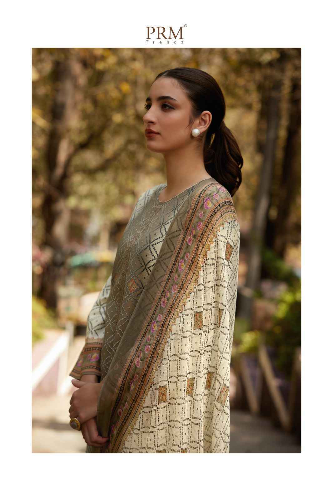 PRM Trendz Nafisha Pure Musline Silk Dress Material 8 pcs Catalogue