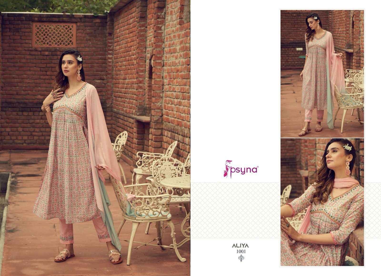 Psyna Aliya Cotton Camric Readymade Suit 8 Pc Catalog