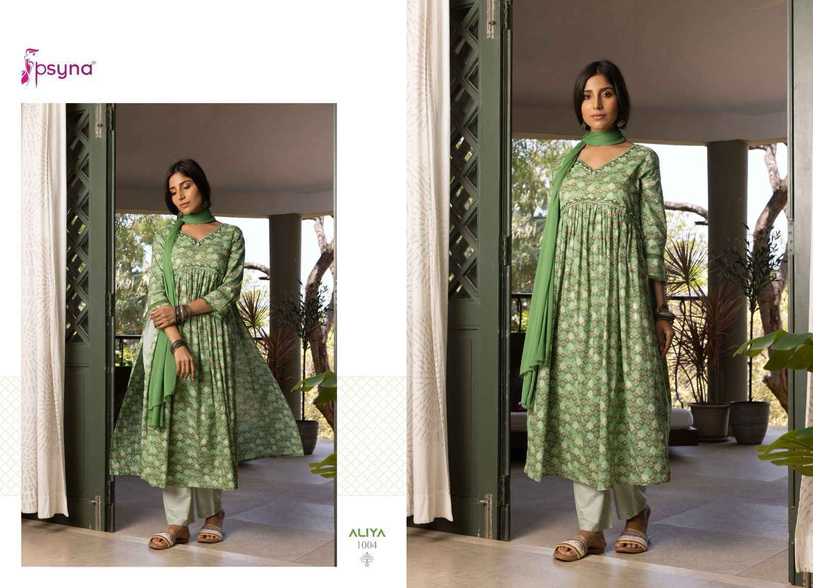 Psyna Aliya Cotton Camric Readymade Suit 8 Pc Catalog