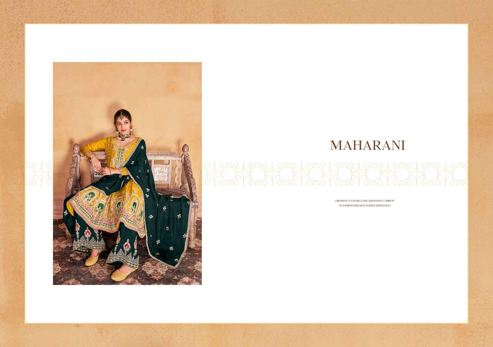 Radha Trendz Maharani Heavy Chinon Readymade Suit 4 pcs Catalogue