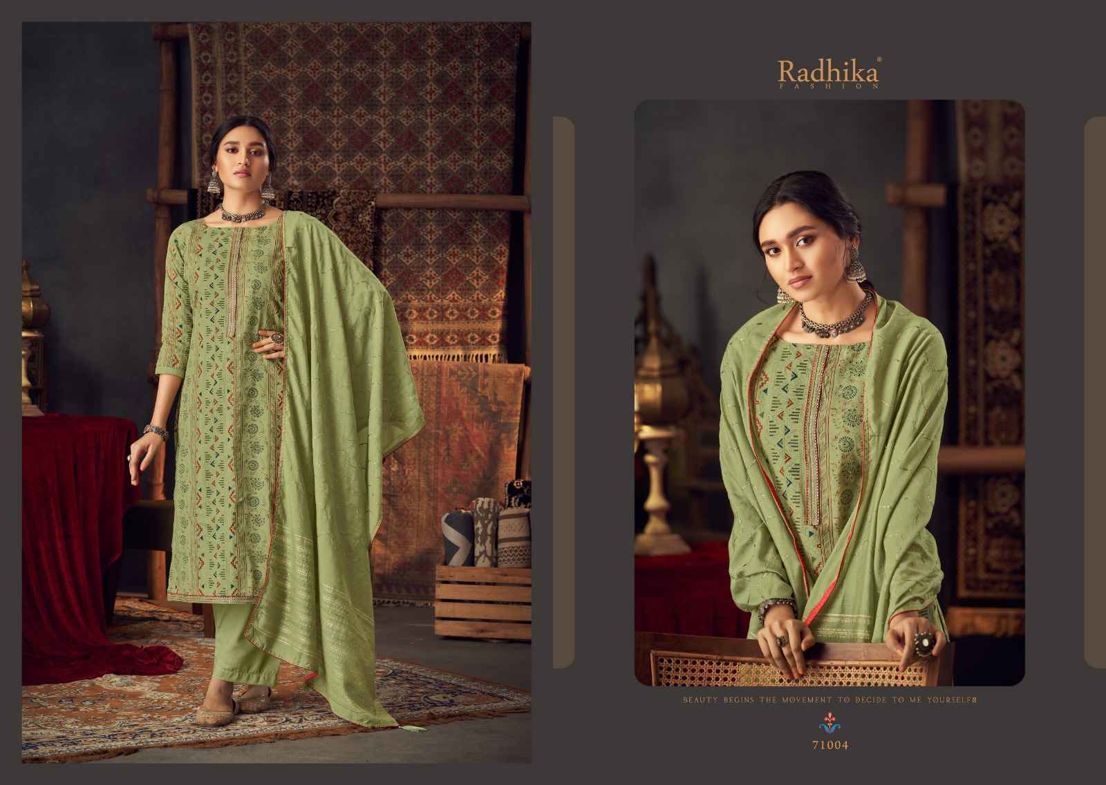 Radhika Azara Mashakali Cotton Dress Material 8 pcs Catalogue