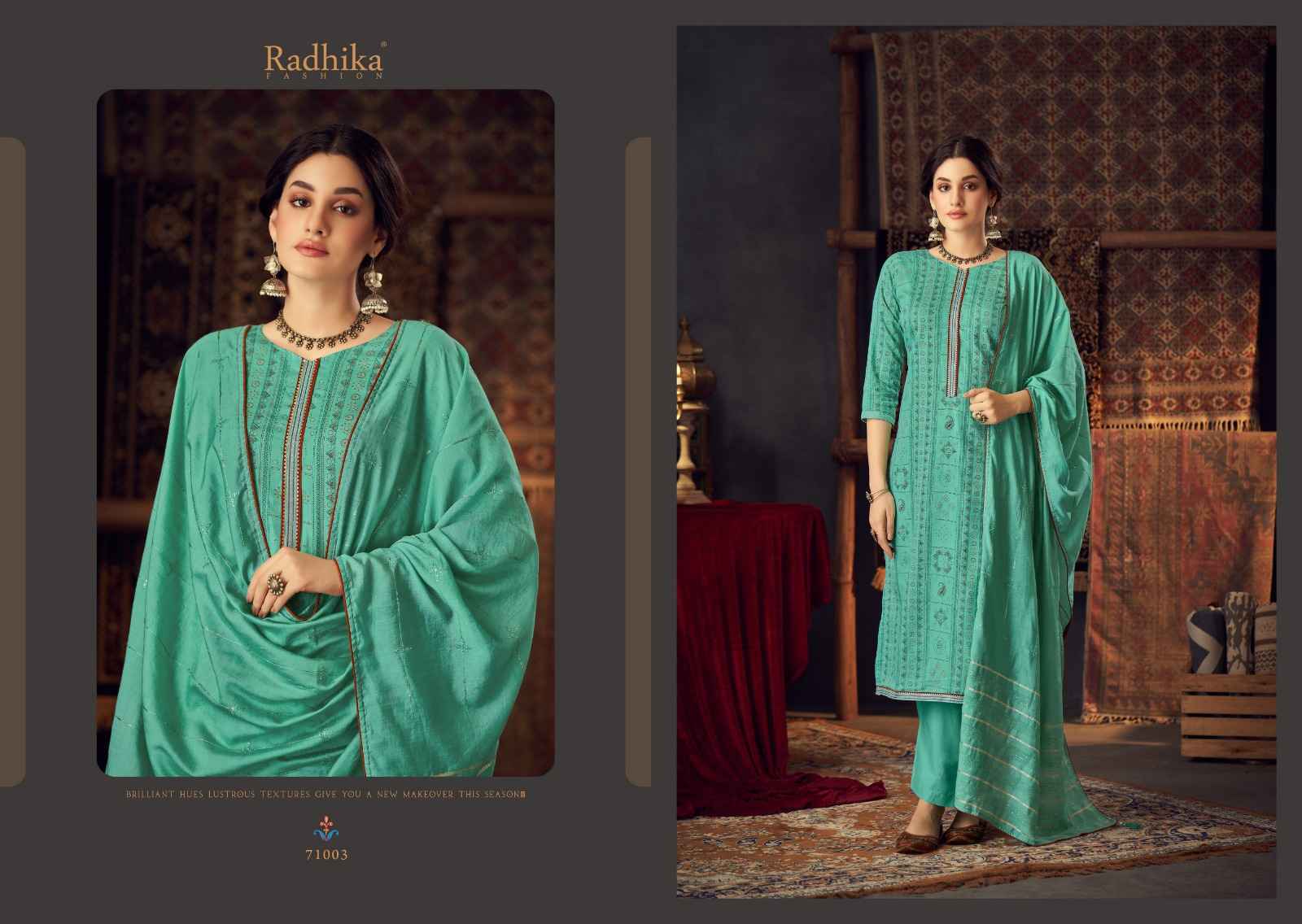 Radhika Azara Mashakali Cotton Dress Material 8 pcs Catalogue