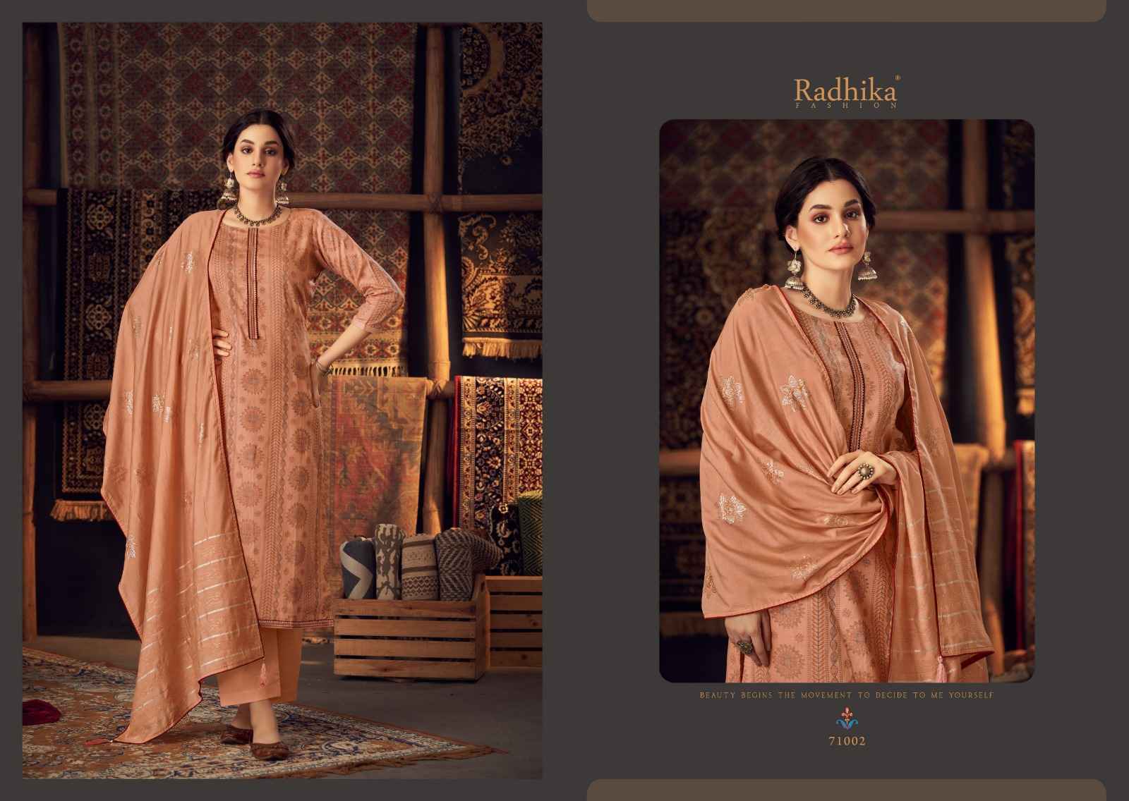Radhika Azara Mashakali Cotton Dress Material 8 pcs Catalogue