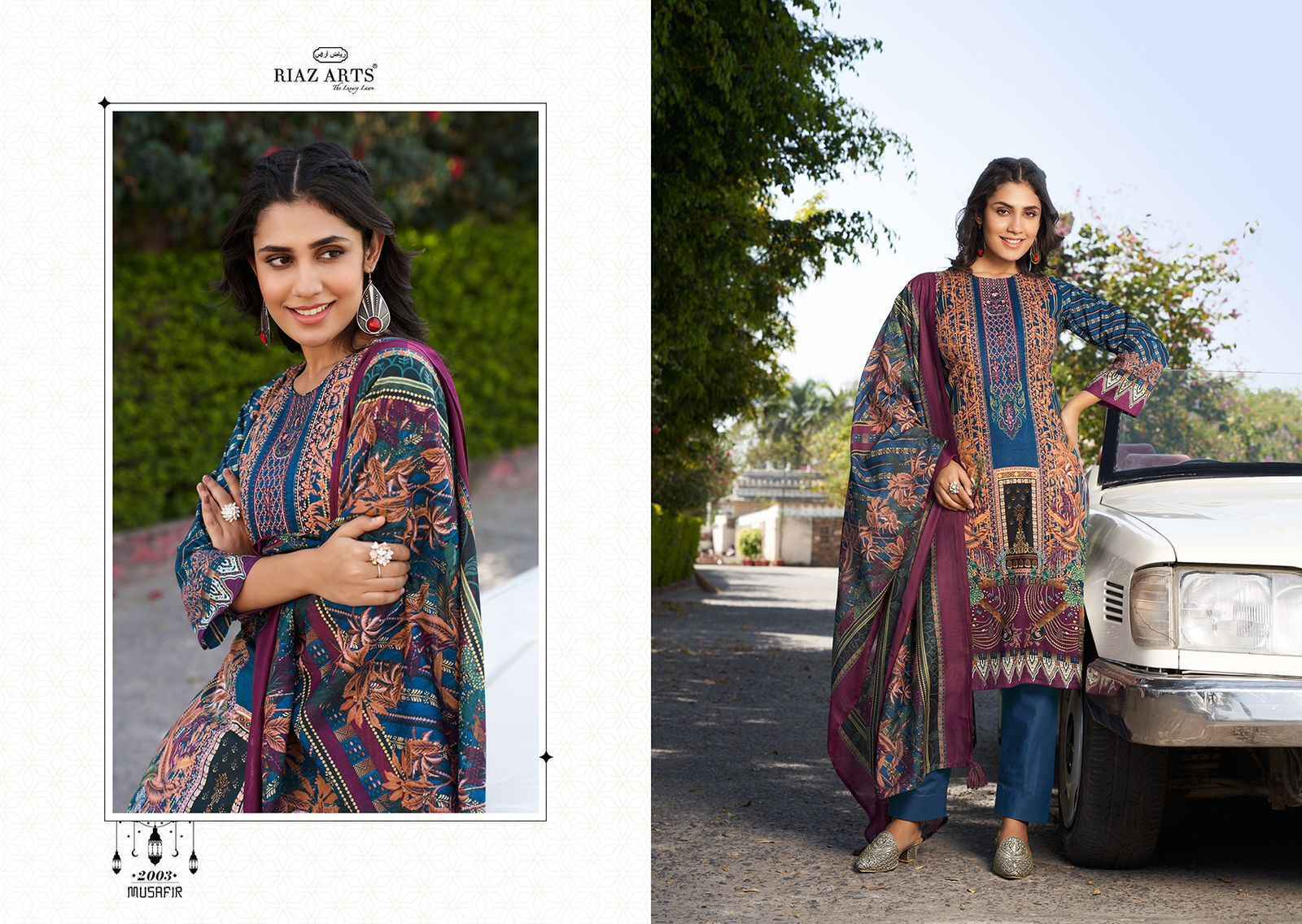 Riaz Arts Musafir Pure Karachi Lawn Dress Material Wholesale Womens ...