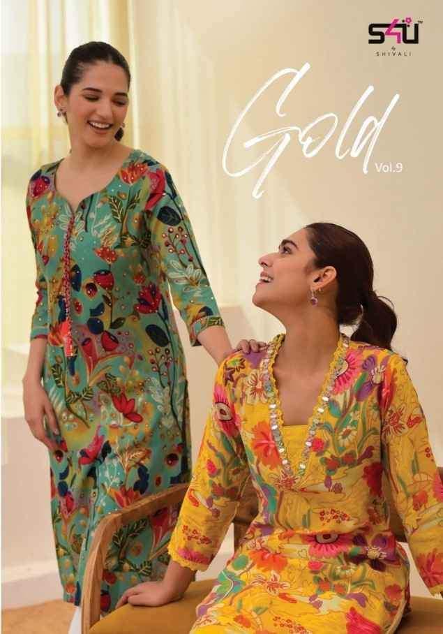 S4U Gold Vol 9 Rayon Kurti 6 pc Cataloge