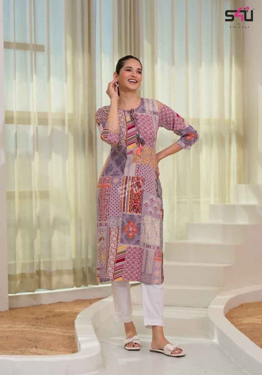 S4U Gold Vol 9 Rayon Kurti 6 pc Cataloge