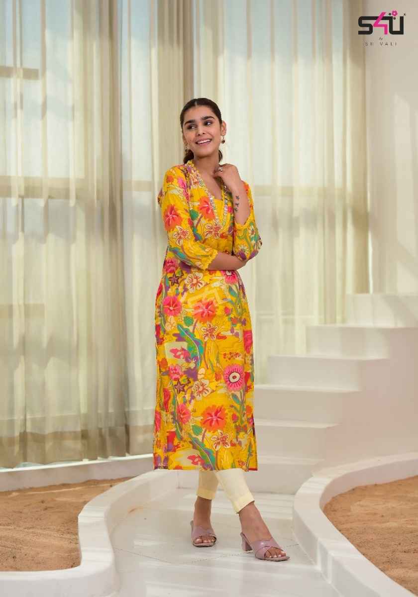 S4U Gold Vol 9 Rayon Kurti 6 pc Cataloge