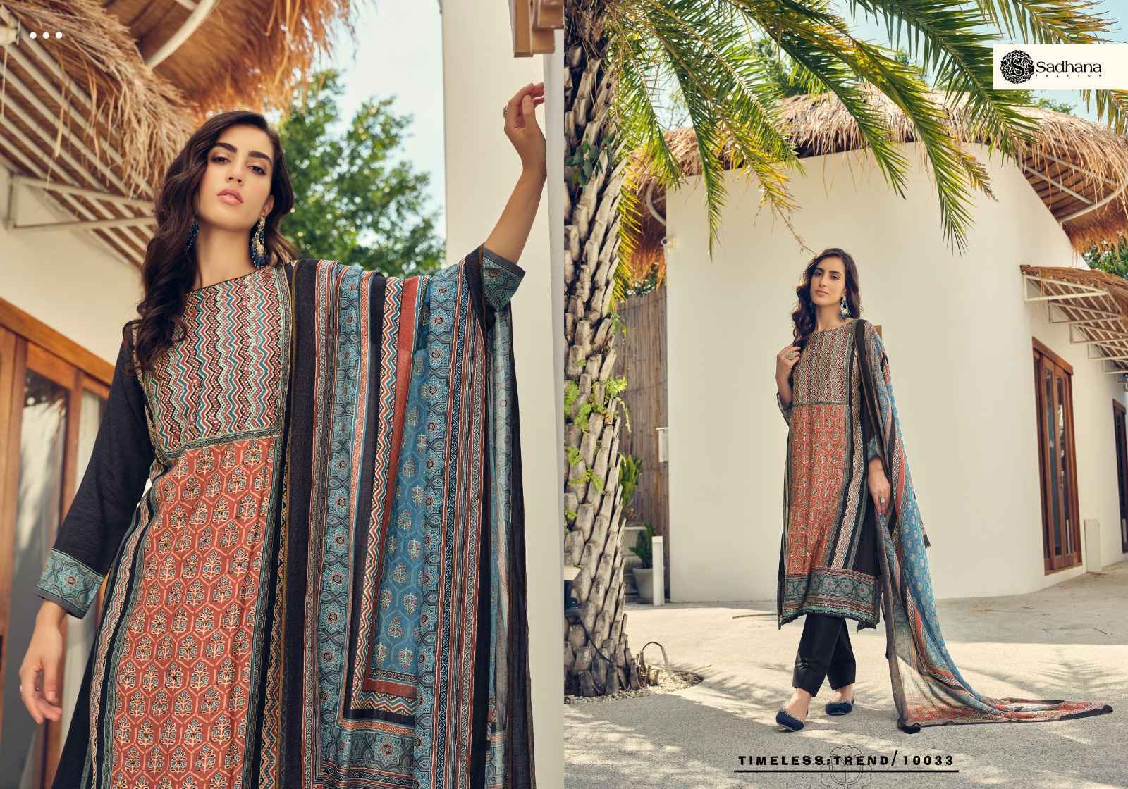 Sadhana Fashion Harleen Pure Musline Silk Dress Material 8 Pc Catalog