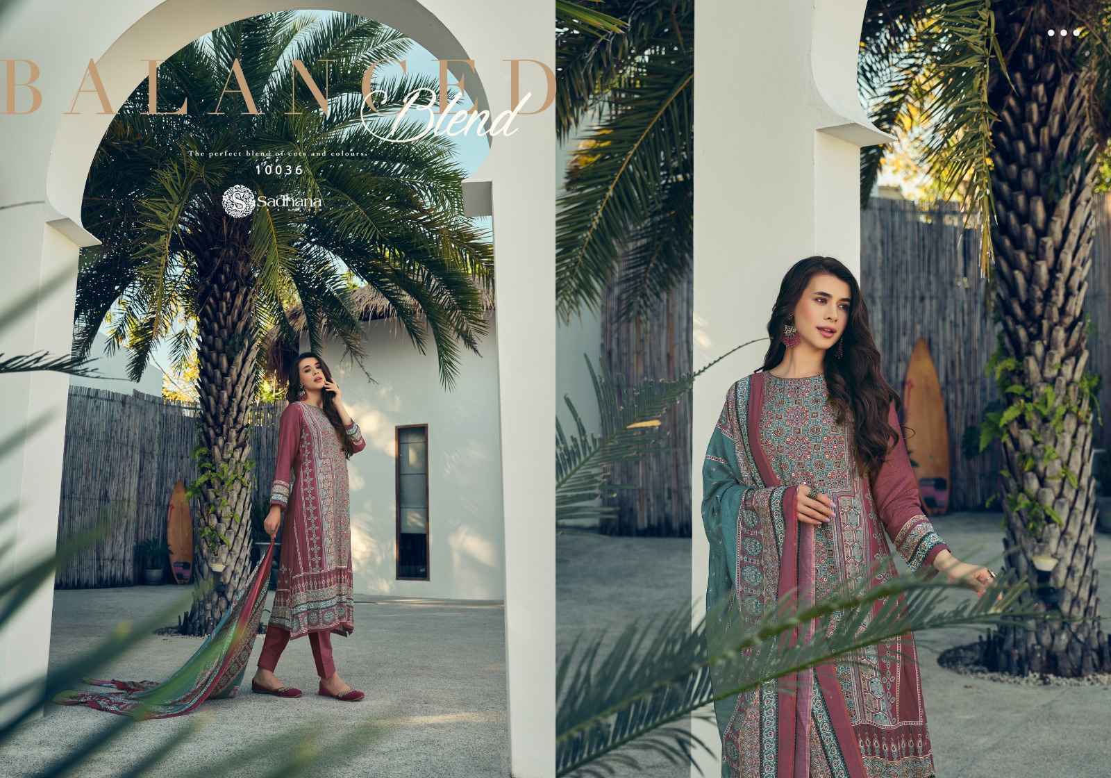 Sadhana Fashion Harleen Pure Musline Silk Dress Material 8 Pc Catalog