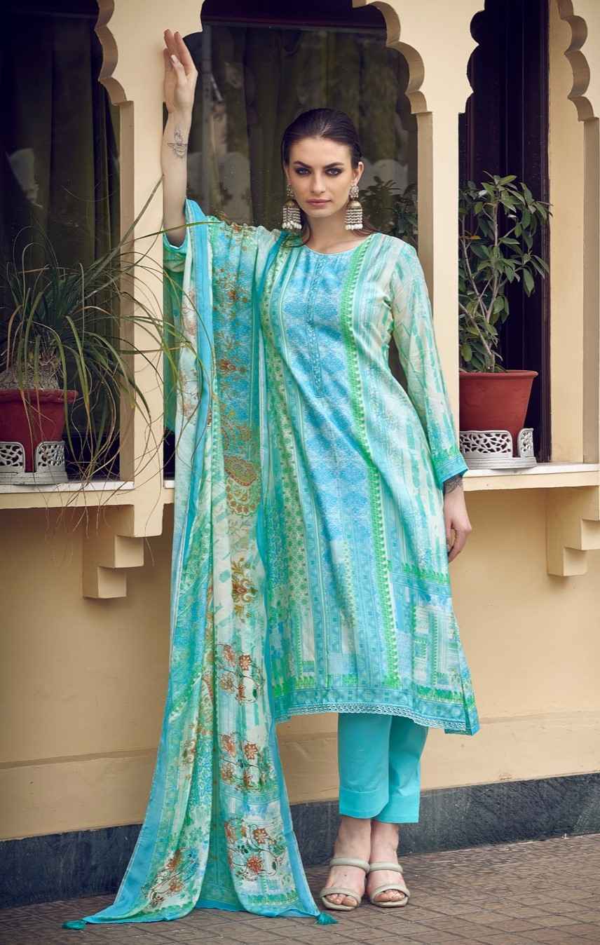 Sadhana Fashion Ryssa Pure Muslin Dress Material 8 Pc Catalog