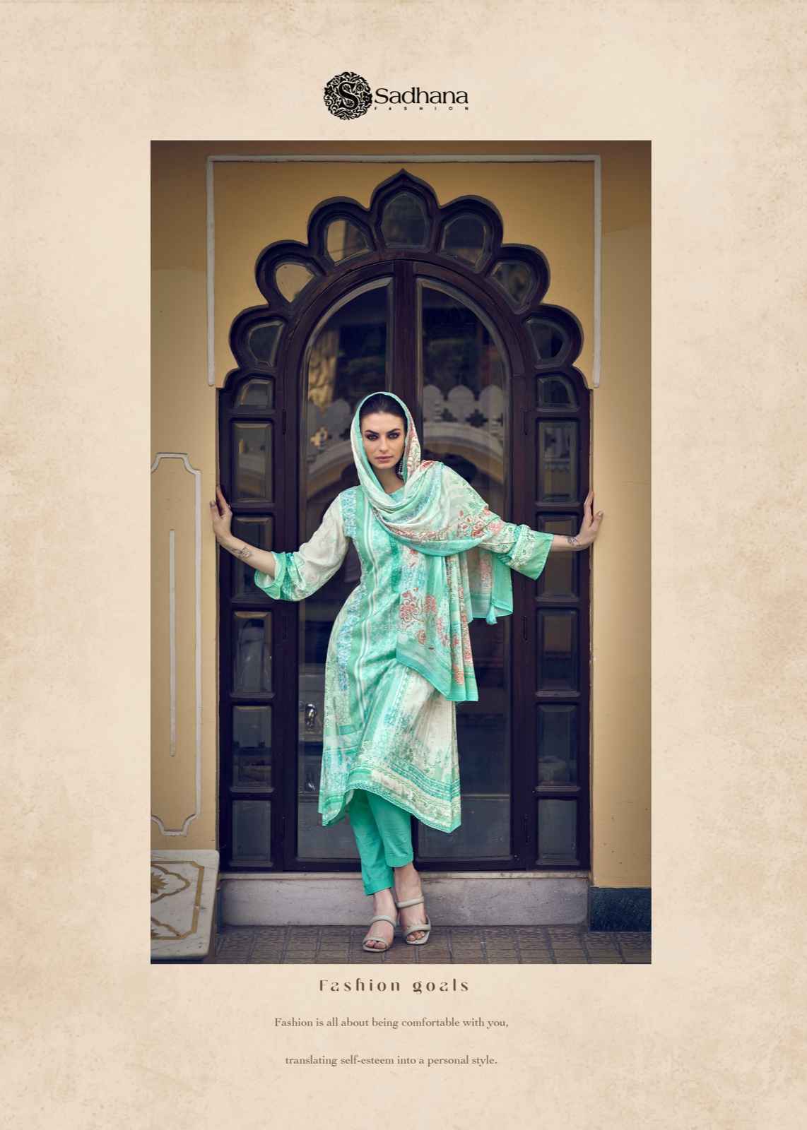 Sadhana Fashion Ryssa Pure Muslin Dress Material 8 Pc Catalog