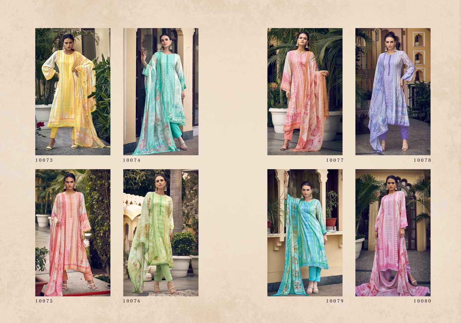 Sadhana Fashion Ryssa Pure Muslin Dress Material 8 Pc Catalog