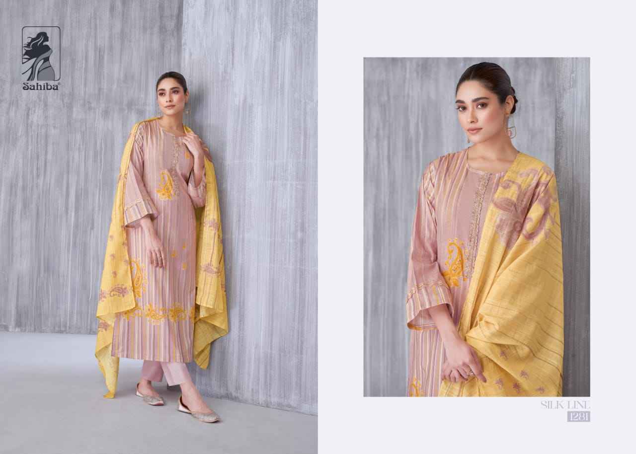 Sahiba Silk Line Moscow Cotton Dress Material 6 Pc Catalog