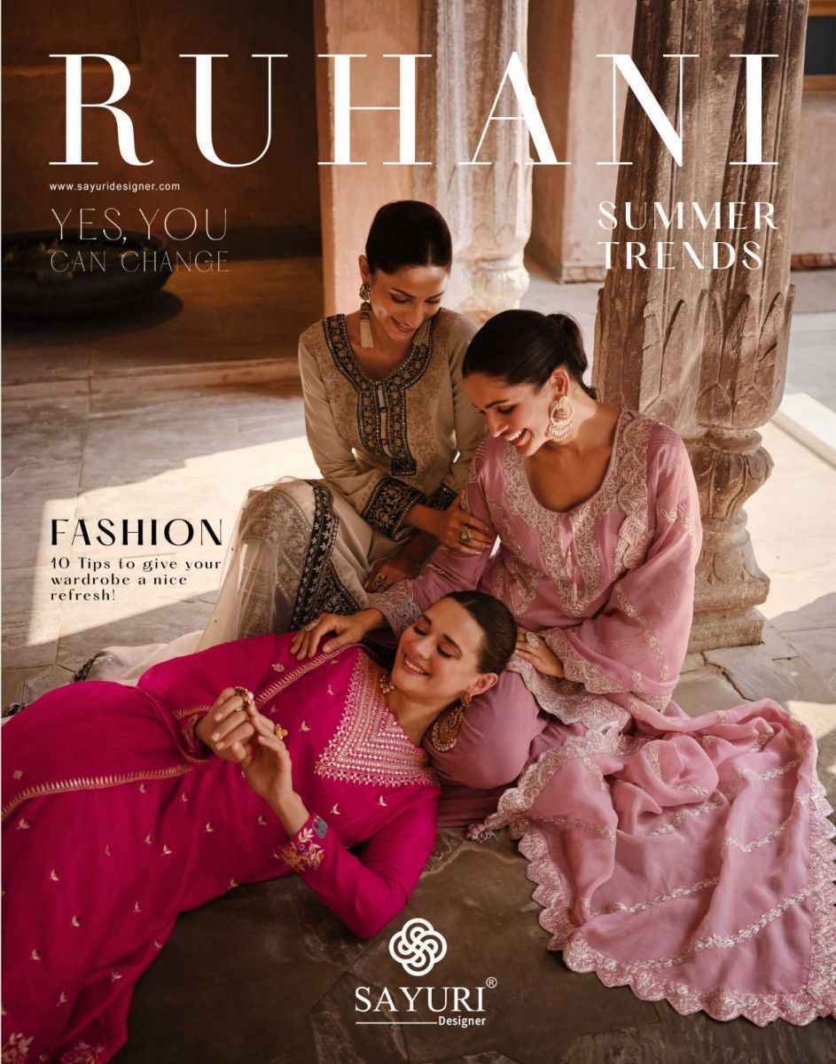 Sayuri Designer Ruhani Readymade Georgette Suit Online Ladies Clothing Store