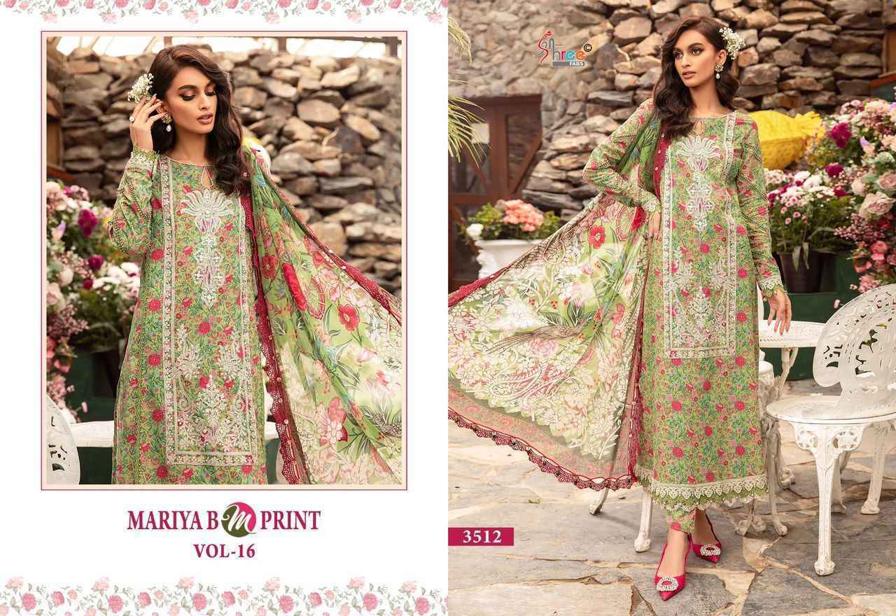 Shree Fab Mariya B M Print Vol-16 Pure Dress Material 8 Pc Catalog