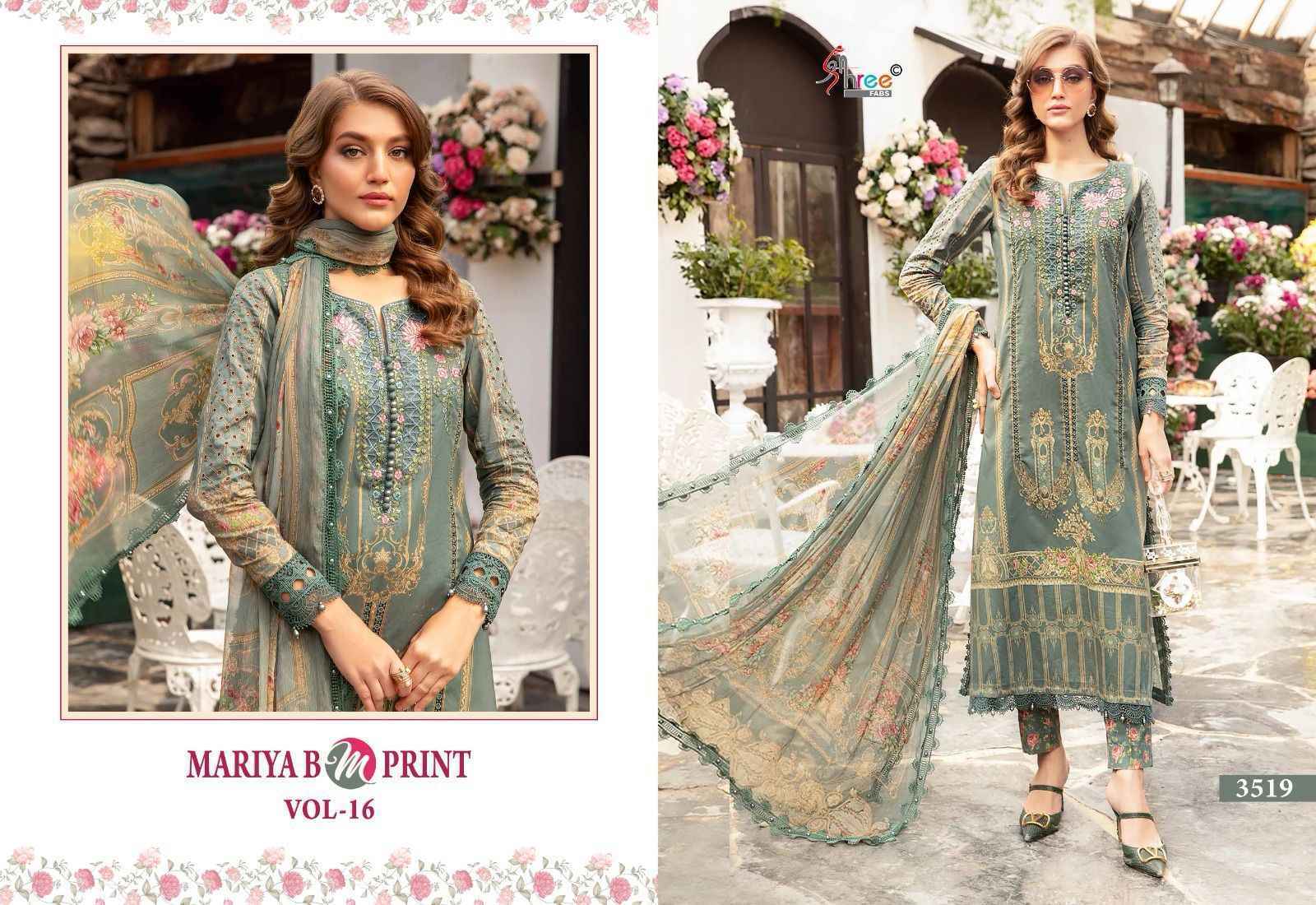 Shree Fab Mariya B M Print Vol-16 Pure Dress Material 8 Pc Catalog
