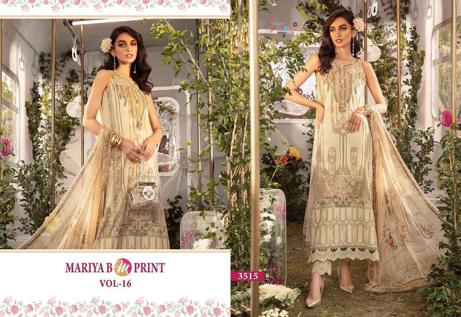 Shree Fab Mariya B M Print Vol-16 Pure Dress Material 8 Pc Catalog
