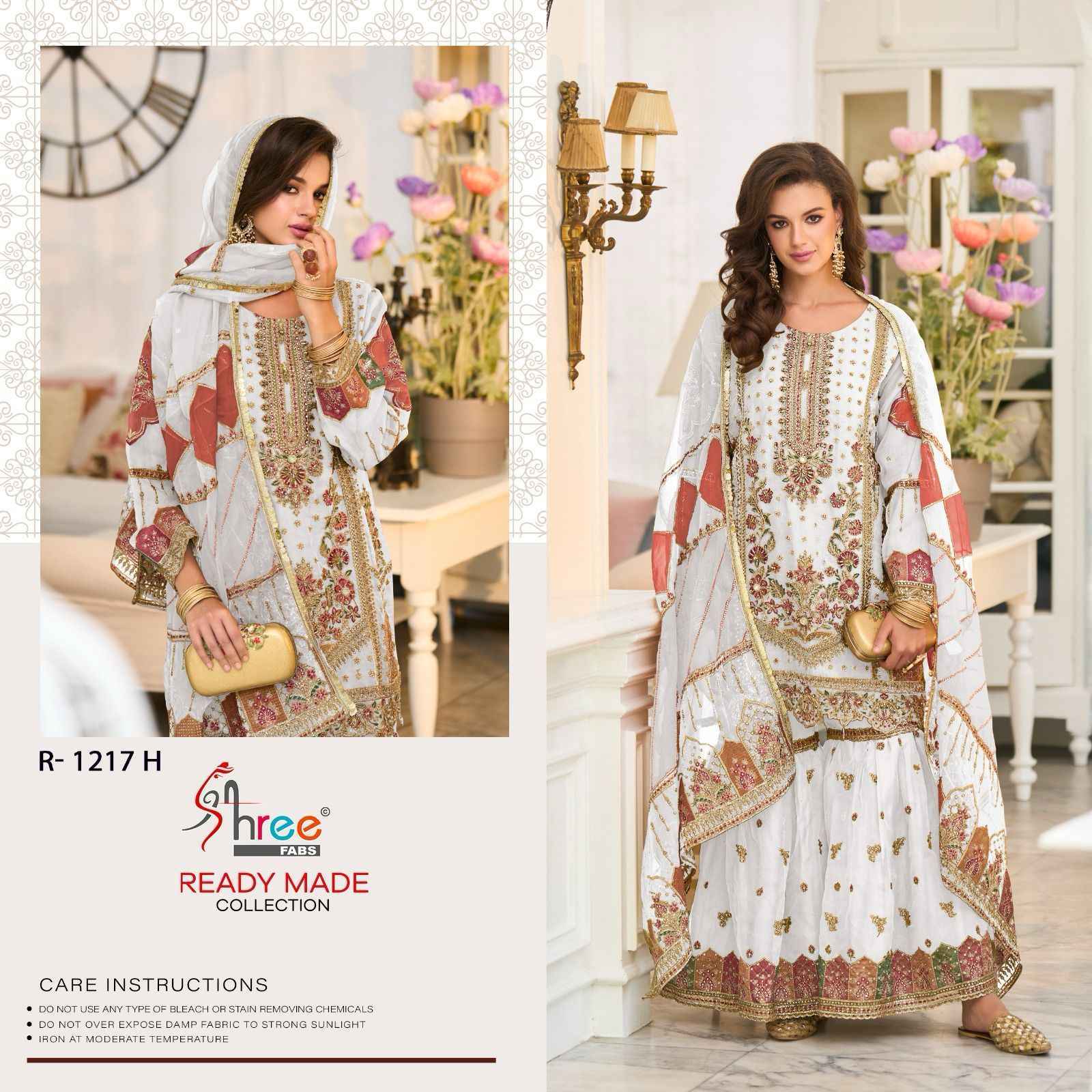 Shree Fabs Readymade Collection Organza Readymade Suit 3 pc Cataloge
