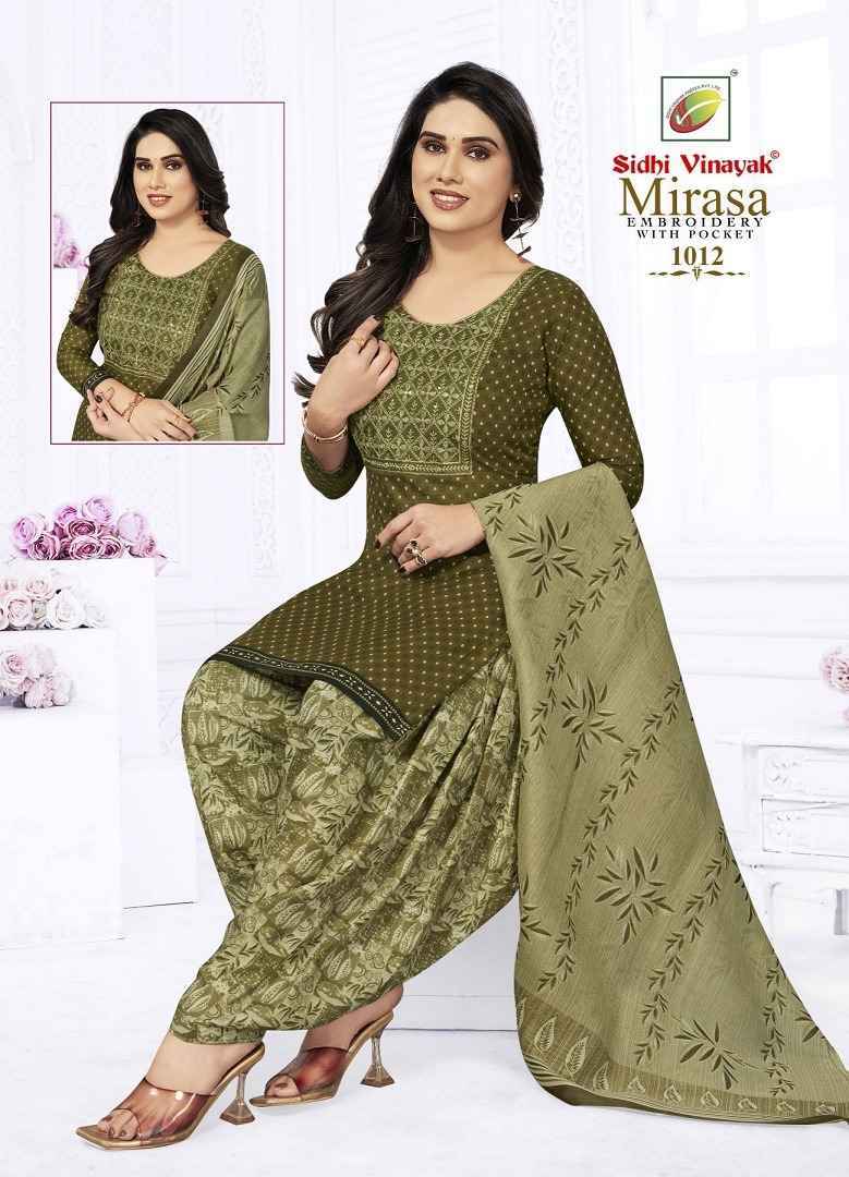 Sidhi Vinayak Mirasa Vol-1 Cotton Readymade With Lining Suit 12 pc Cataloge