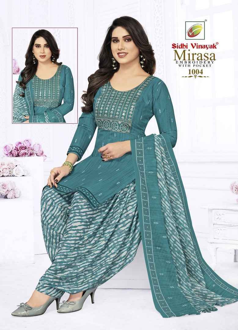 Sidhi Vinayak Mirasa Vol-1 Cotton Readymade With Lining Suit 12 pc Cataloge